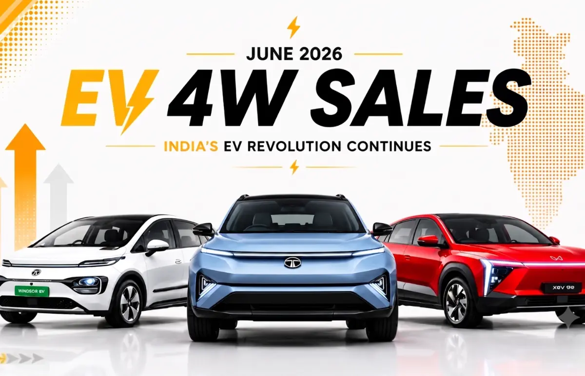 June 2026 EV Sales | Best Selling EVs as Vahan Data Featured Image